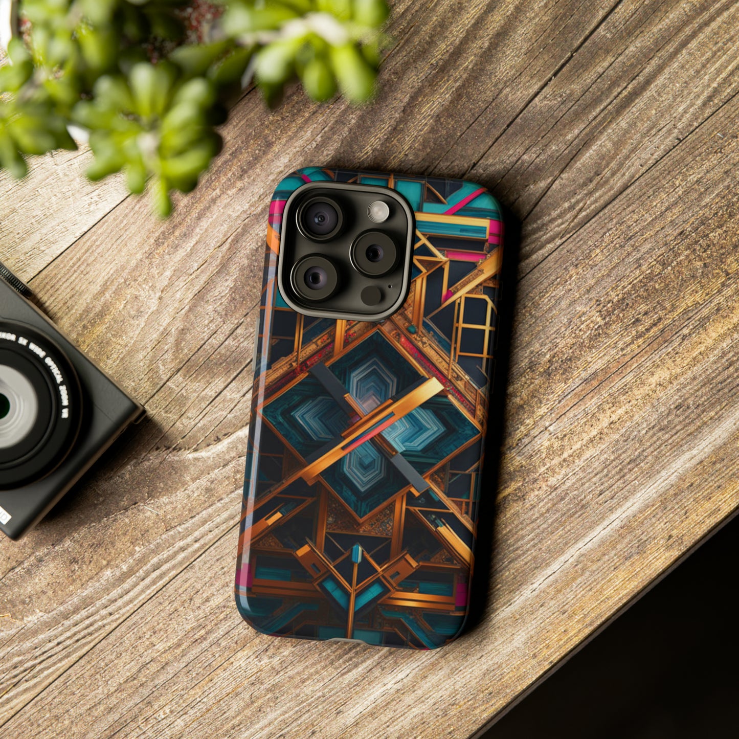 Abstract Tesseract Tough Case