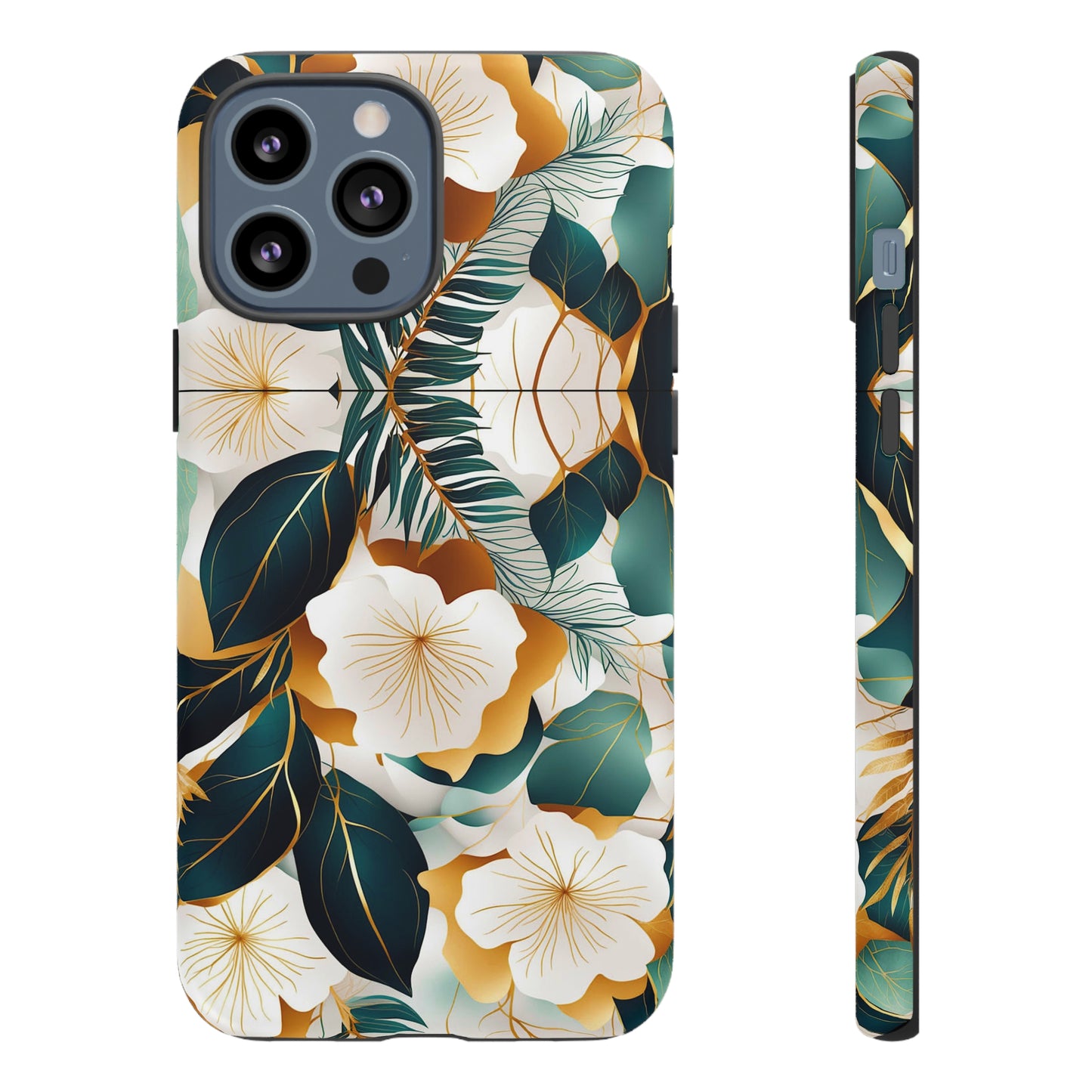 White Flowers Tough Case