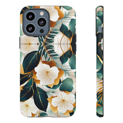 White Flowers Tough Case