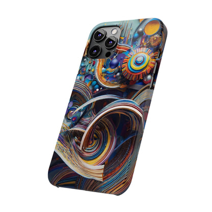 Abstract Gears Slim Phone Case - Colorwink