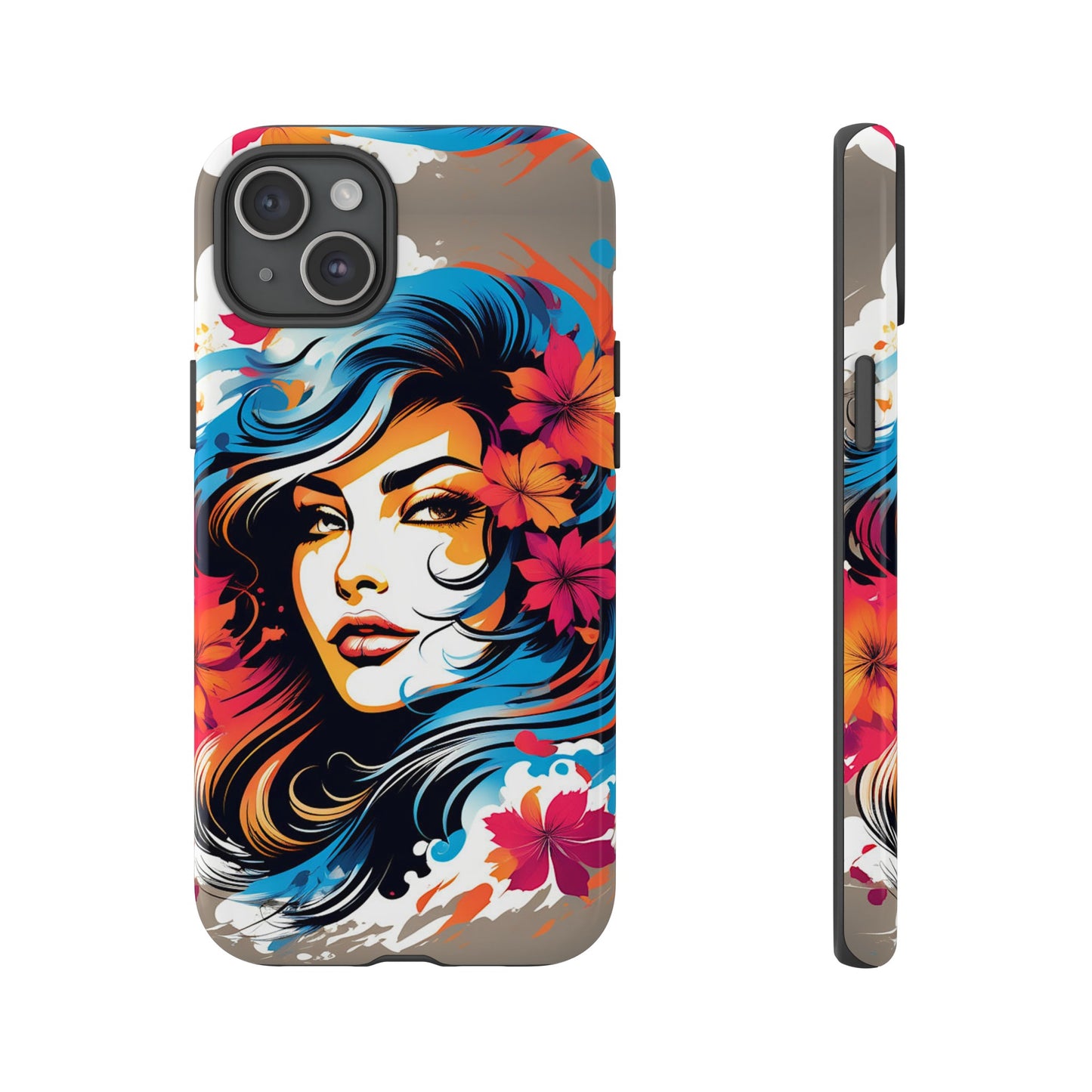 Lady Flower Mural Tough Case