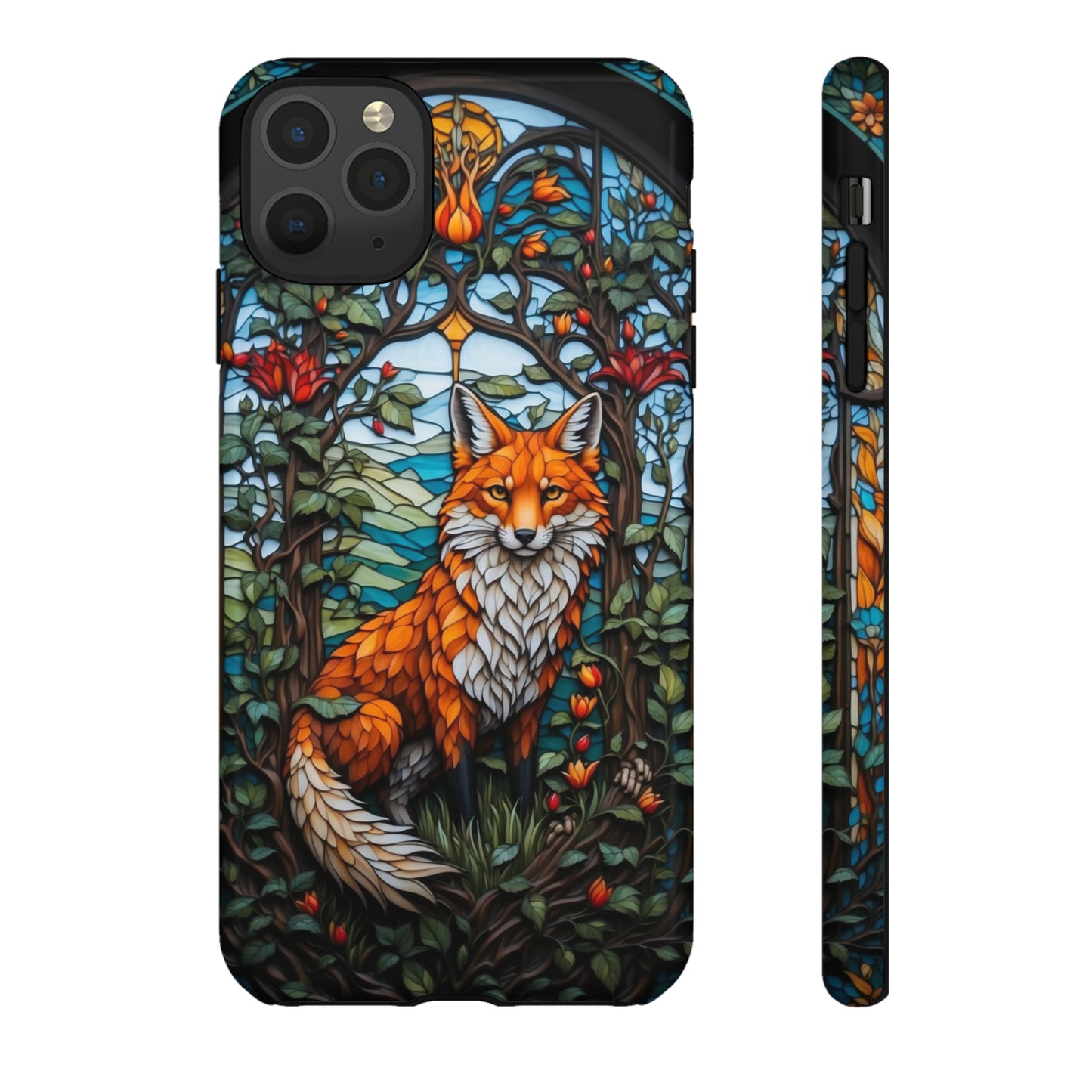 Stained Glass Art of a Fox Tough Case