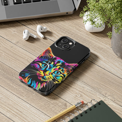 Psychedelic Cat Tough Case