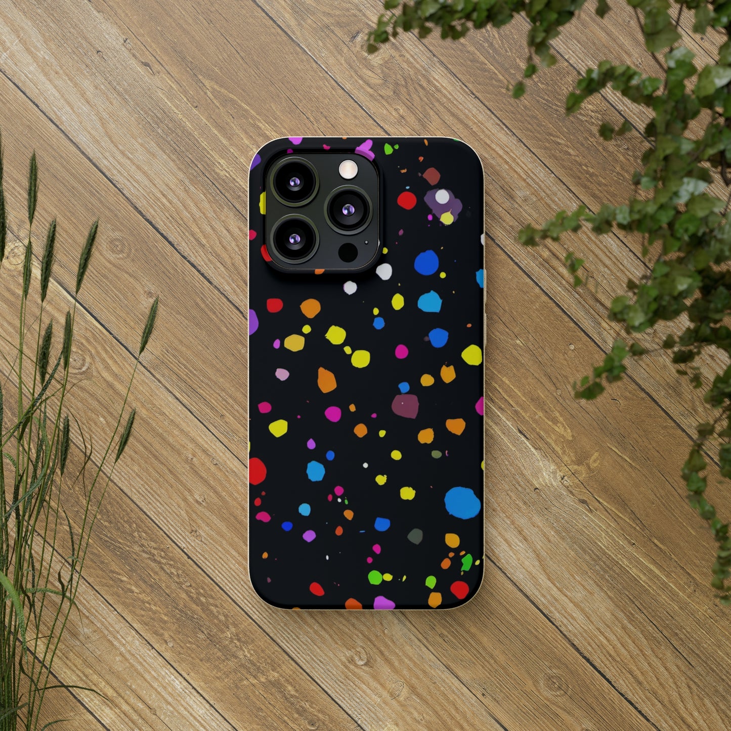 Colorful Dot Parade Biodegradable Case