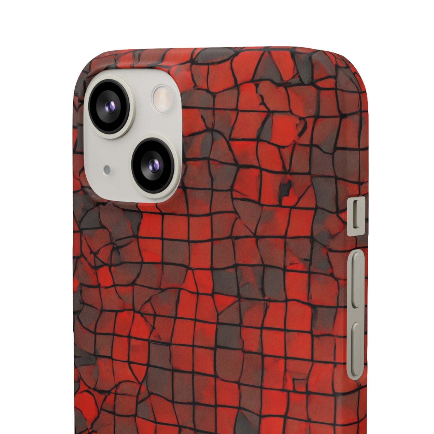 Red & Black Cubes Snap Case - Colorwink