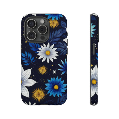 Blue Leaf Pattern Tough Case