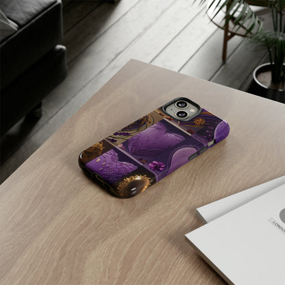 Violet Heart Design Pattern Tough Case