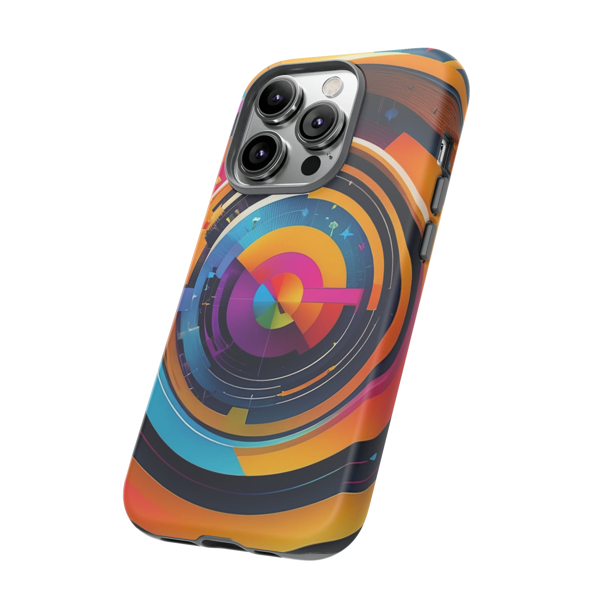 Circular Abstract Tough Case - Colorwink