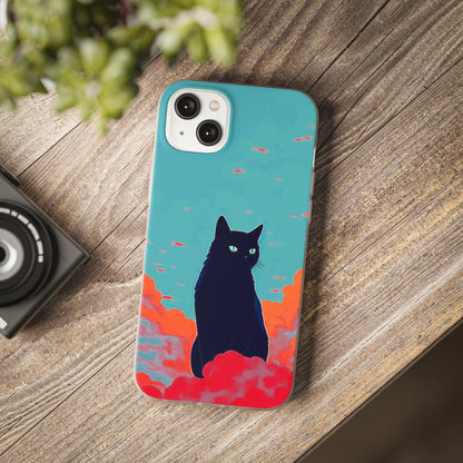 Black Cat Flexi Case - Colorwink