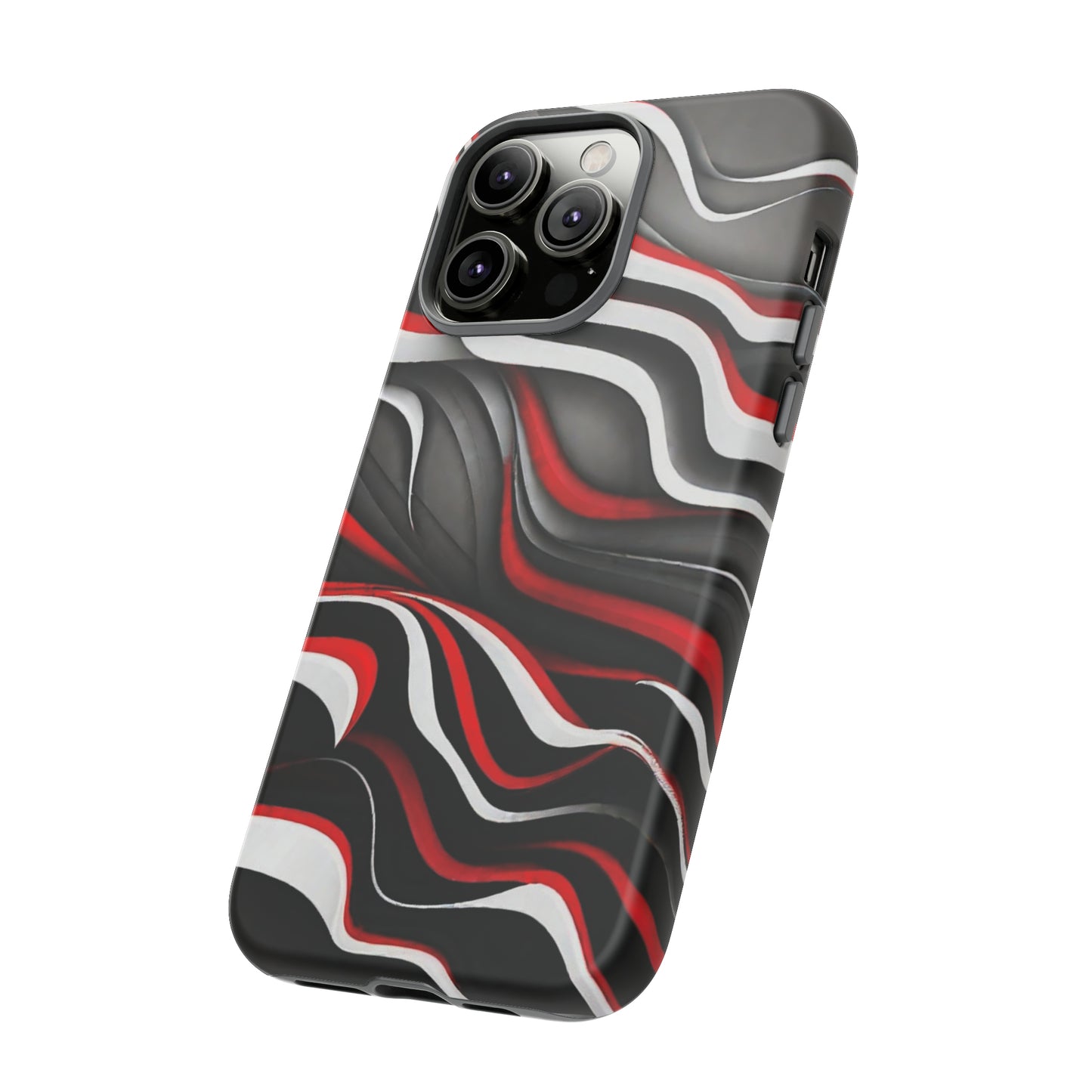 Red & White Satin Tough Case - Colorwink