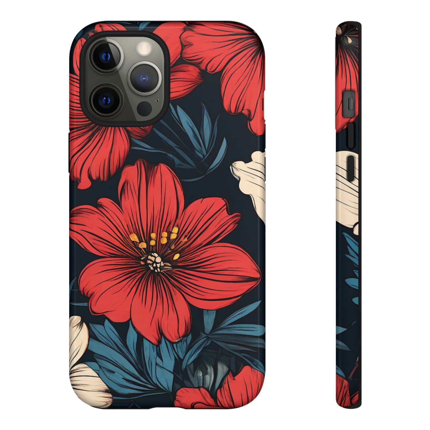 Red Dandelion  Art Design Pattern Tough Case