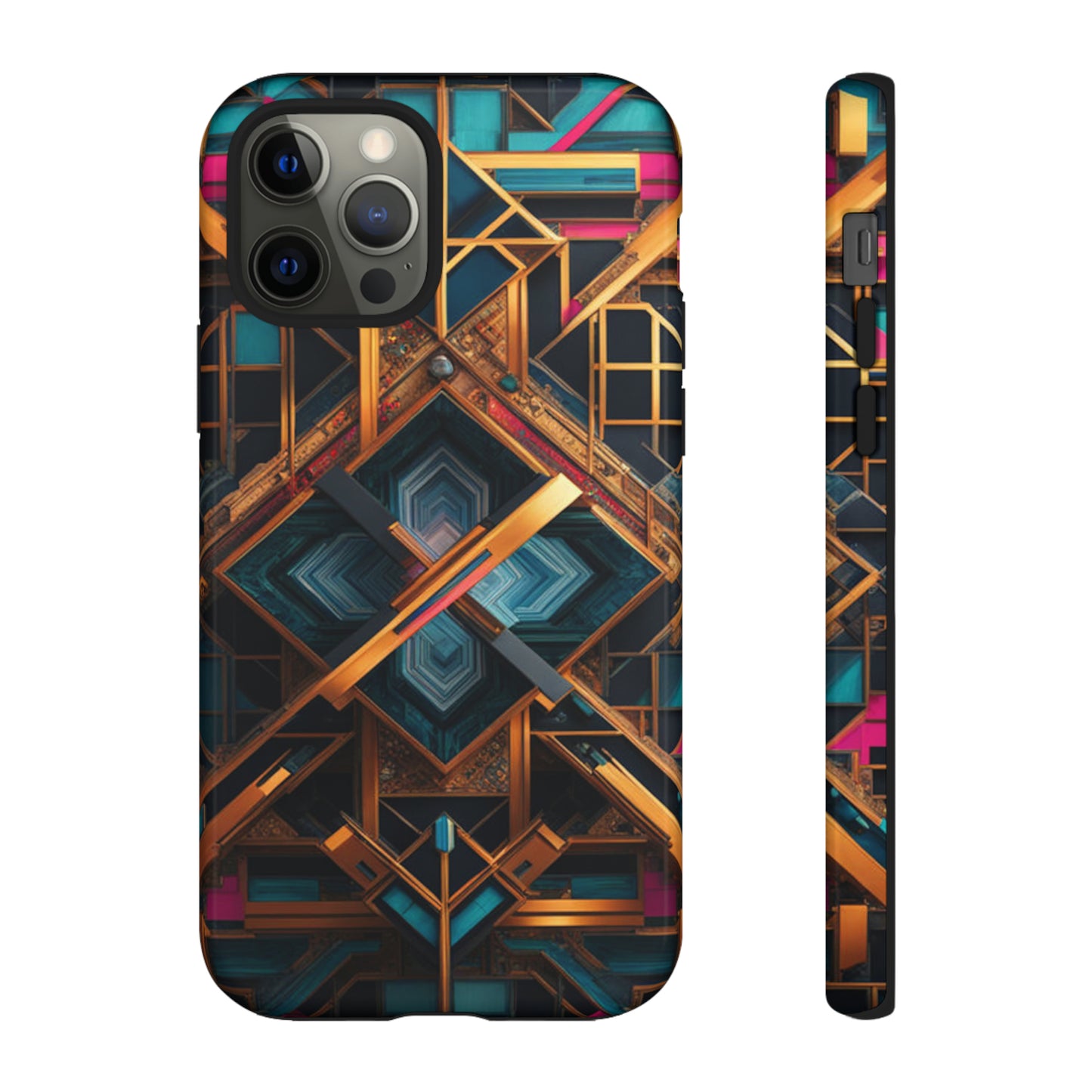 Abstract Tesseract Tough Case