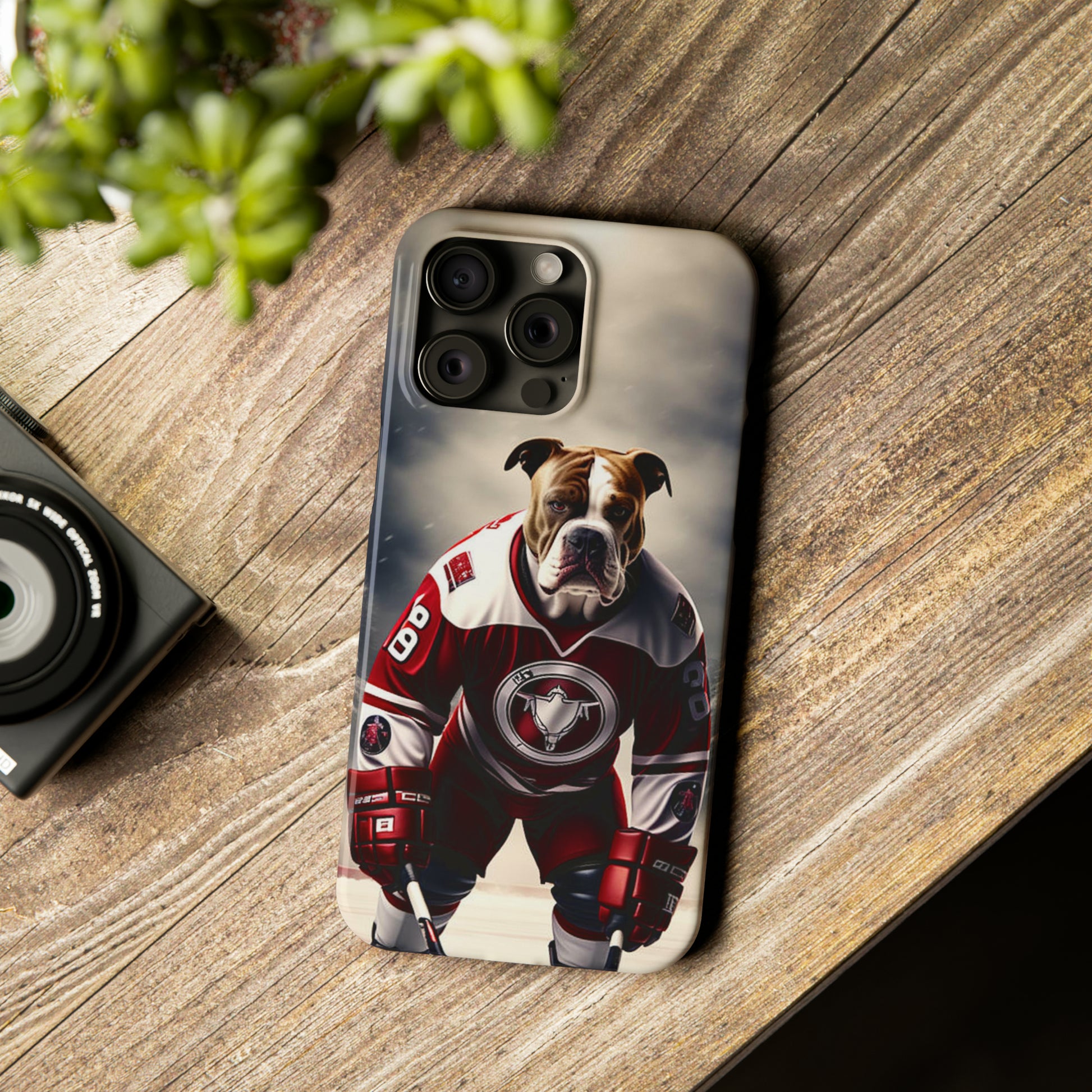 Ice Hockey Player Slim Phone Case - Colorwink