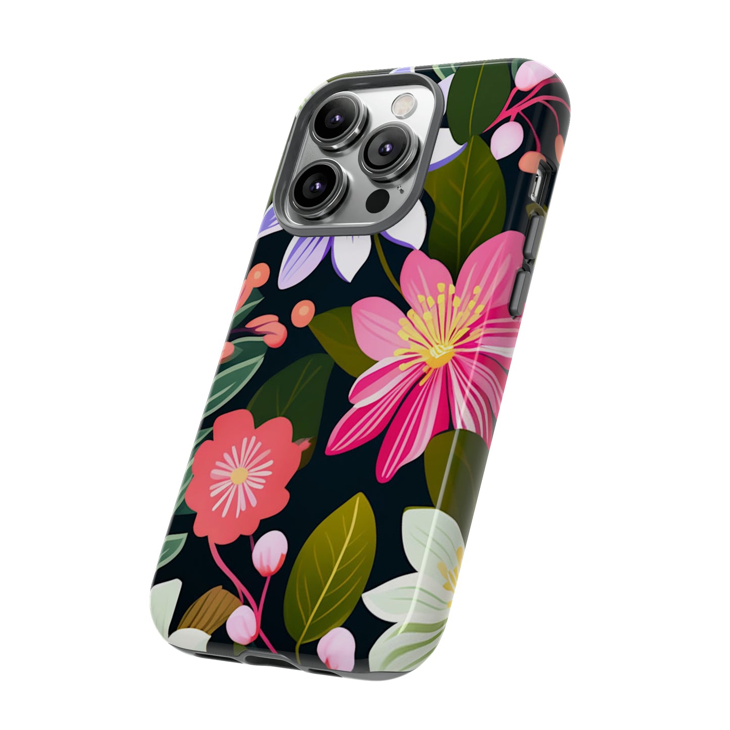 Pink Flower Pattern Tough Case