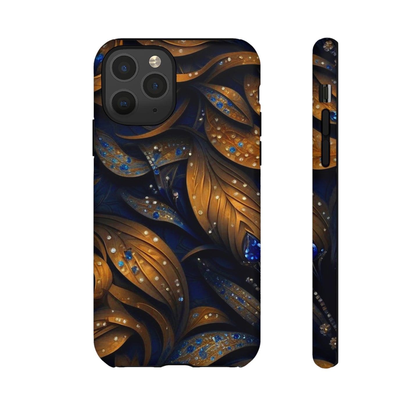 Golden Leaf Pattern Tough Case