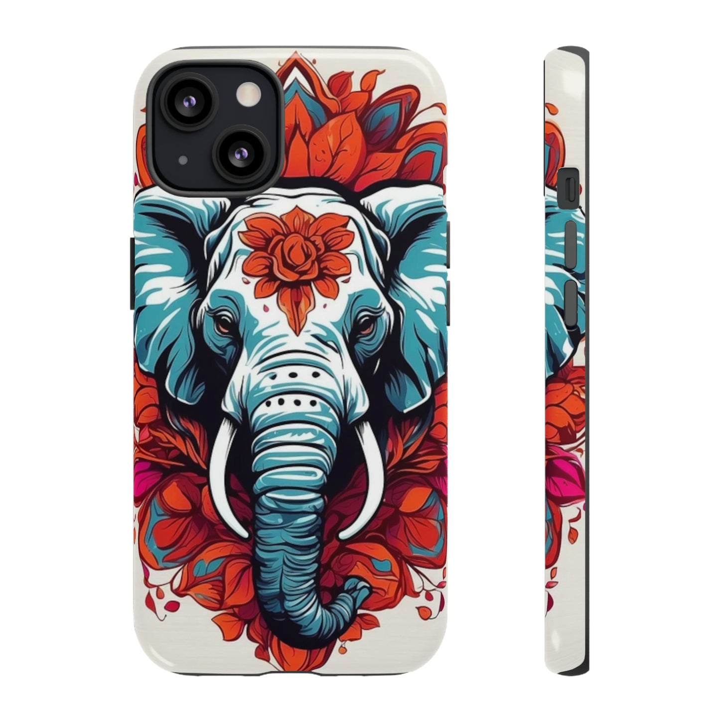 Floral Elephant Tough Case