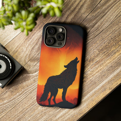 Wolf silhouette Tough Case