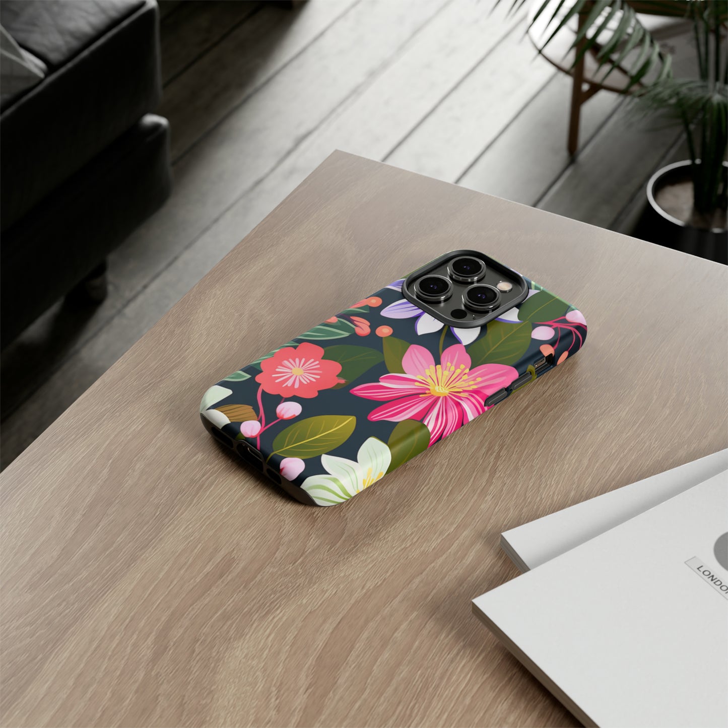 Pink Flower Pattern Tough Case