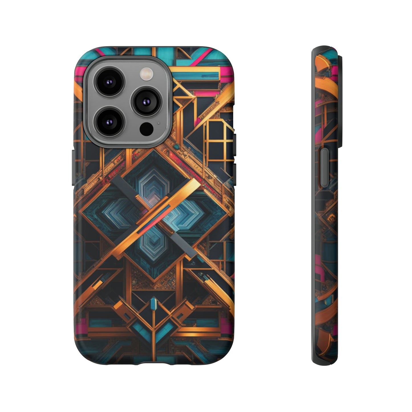 Abstract Tesseract Tough Case