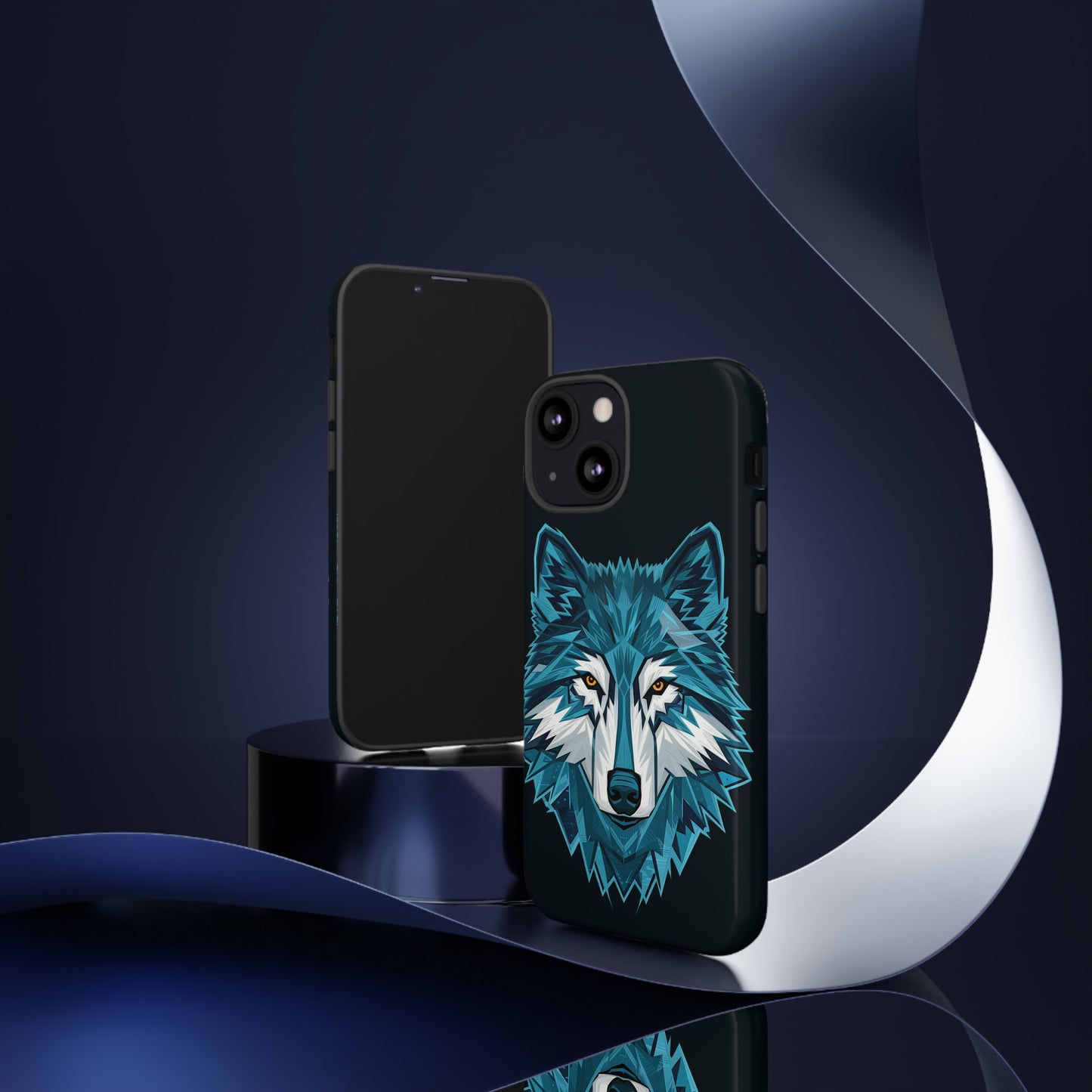 Cubism Wolf Art Tough Case