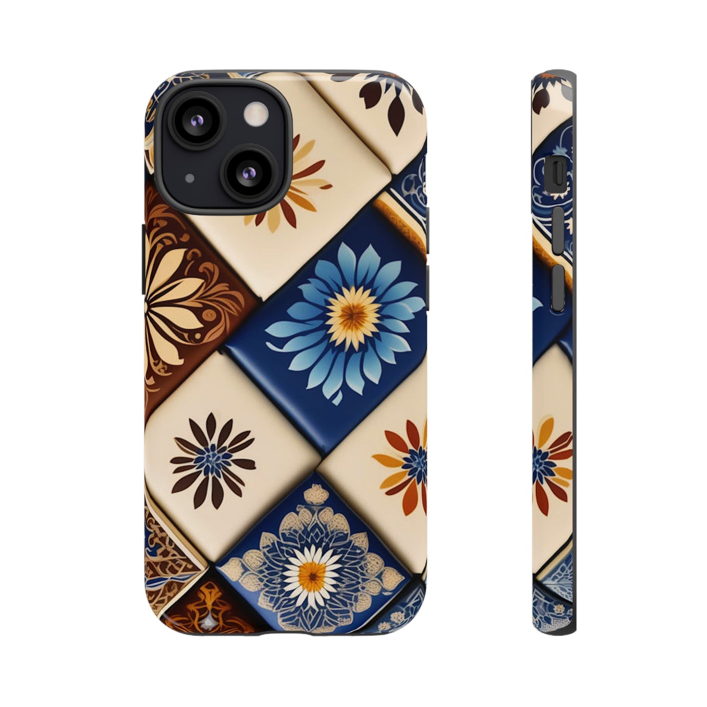 Floral Tiles Tough Case