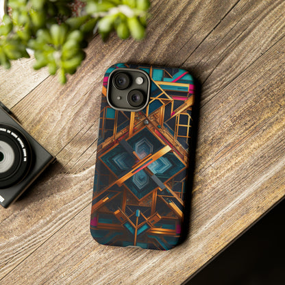 Abstract Tesseract Tough Case