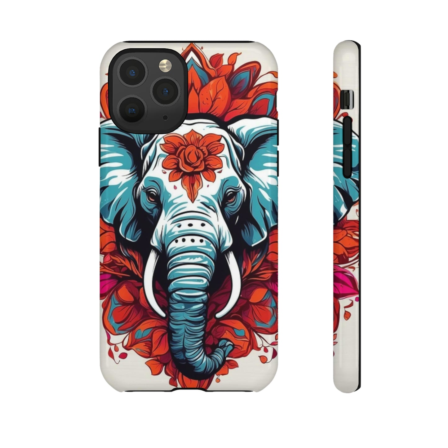 Floral Elephant Tough Case