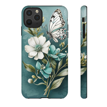 Flower and Butterfly Tough Case