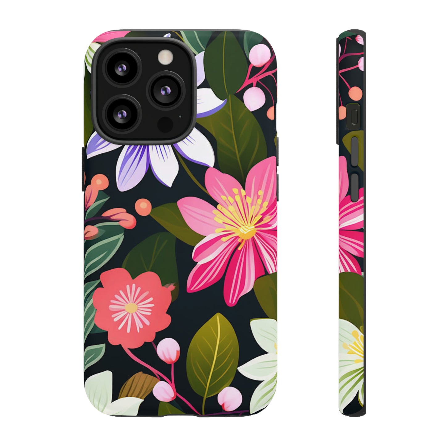 Pink Flower Pattern Tough Case