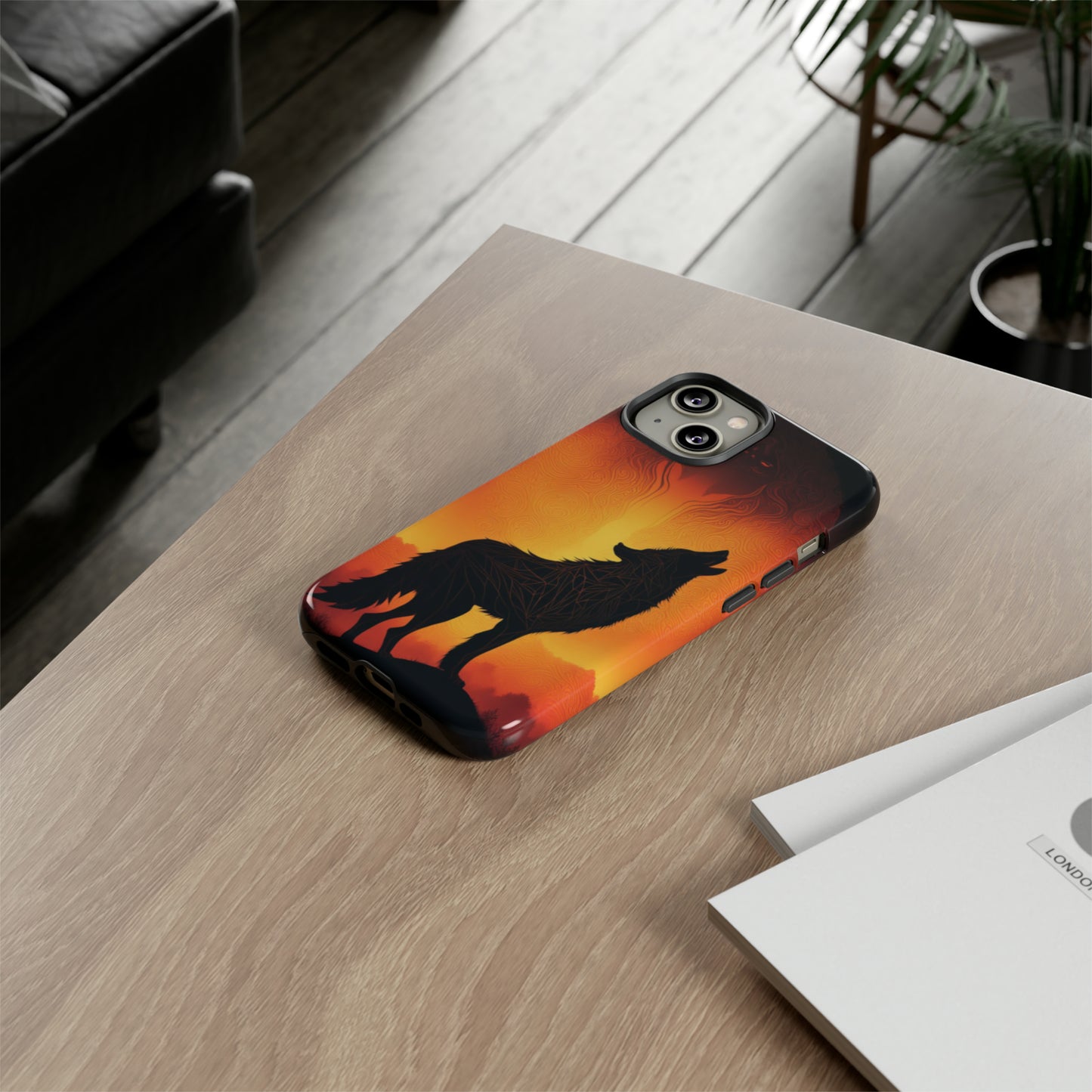 Wolf silhouette Tough Case