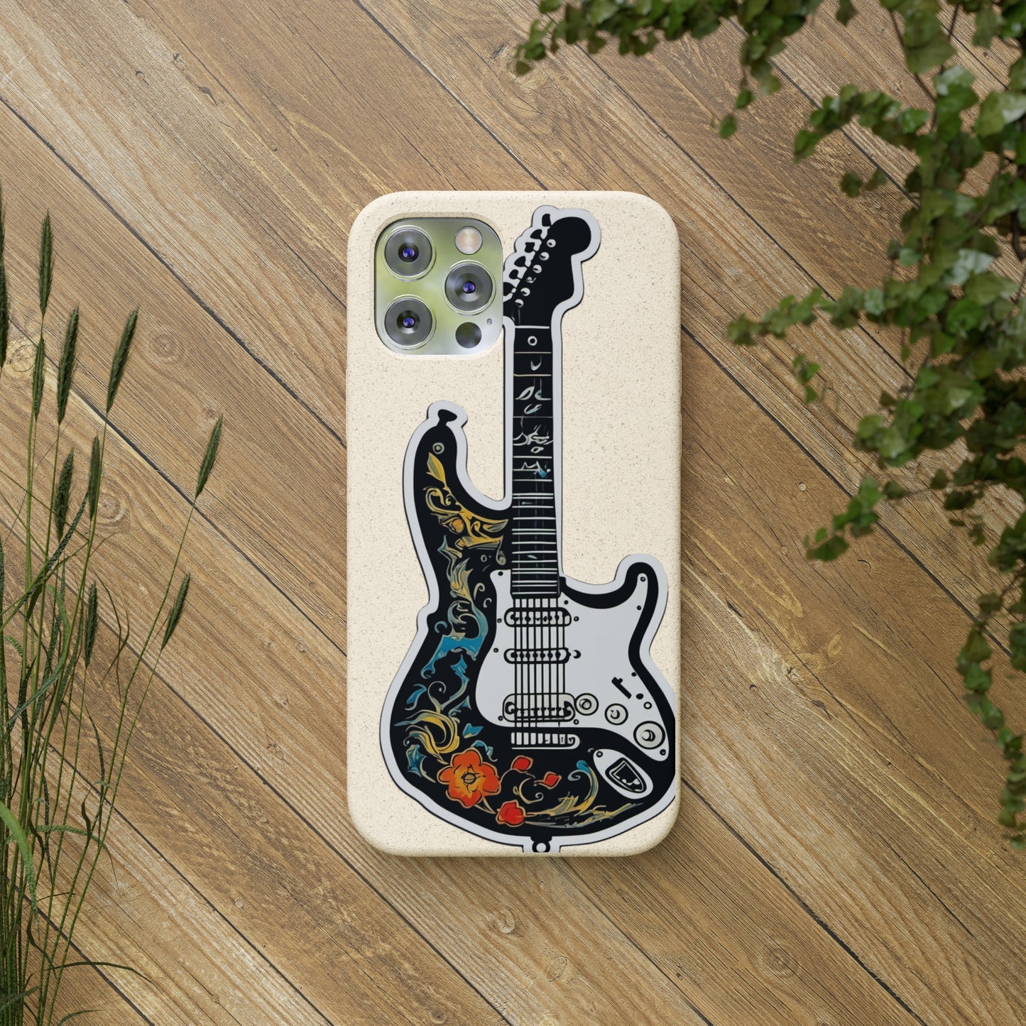 Artistic Guitar Trendy Biodegradable Cases