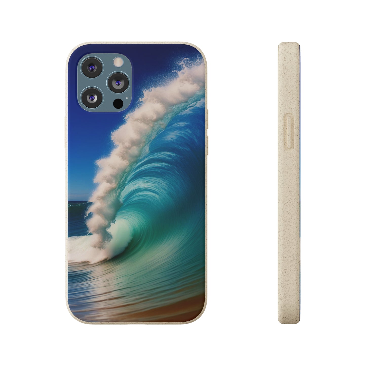 Deep Blue Wave Biodegradable Case