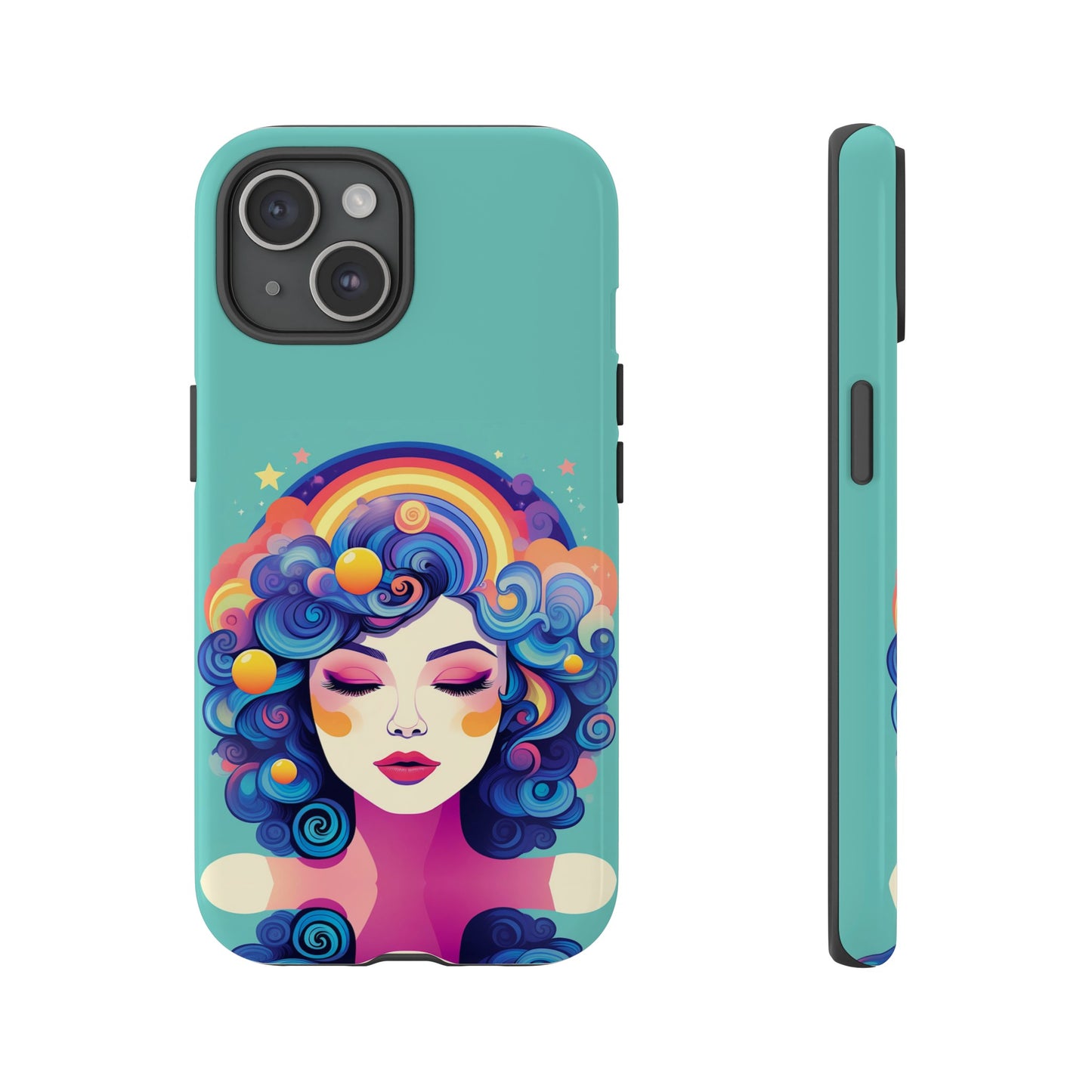 Blue Calm Lady Tough Case