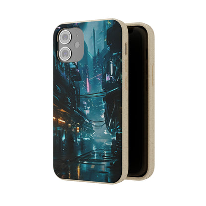 Dystopian Cityscape Biodegradable Case