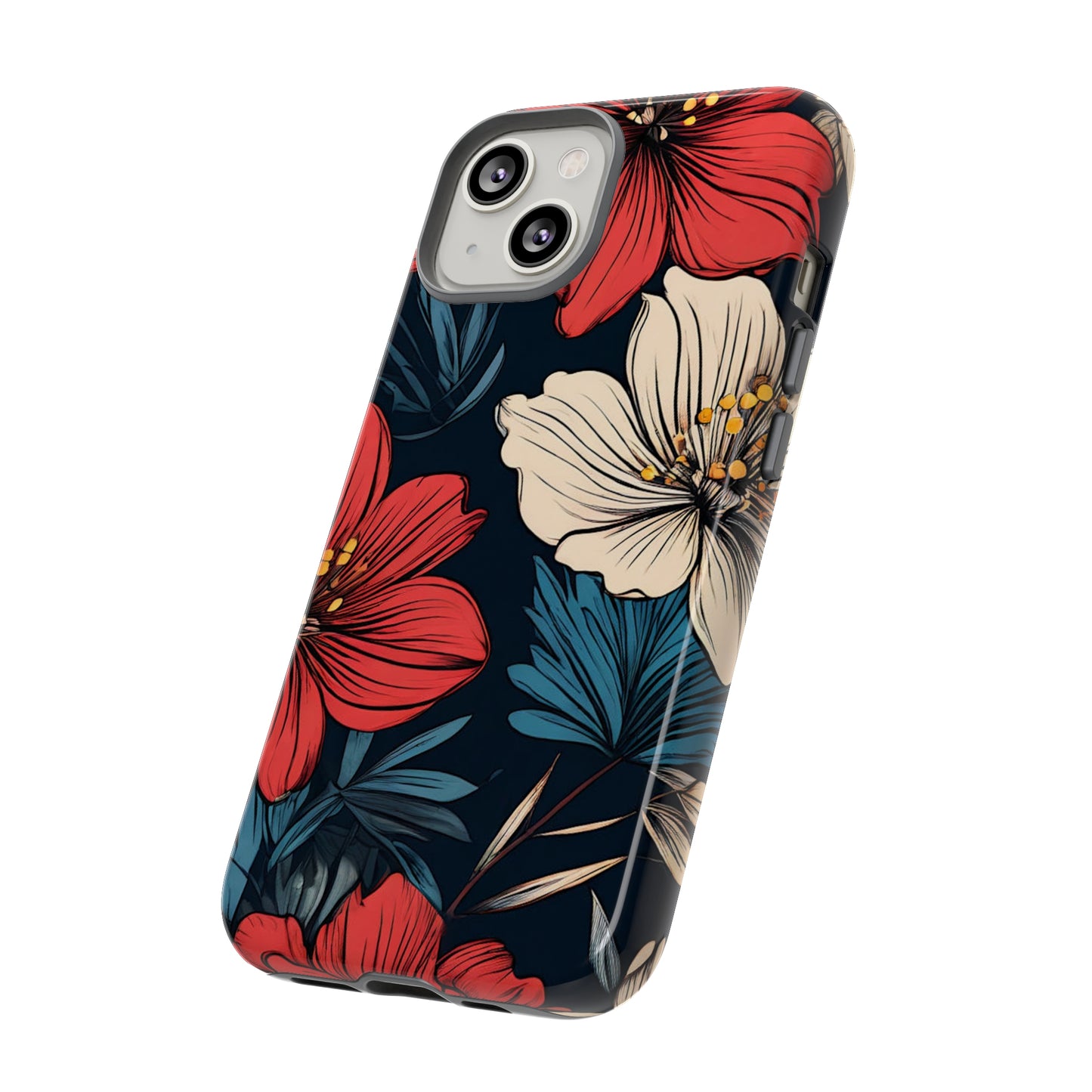 Two Flowers Tough Case