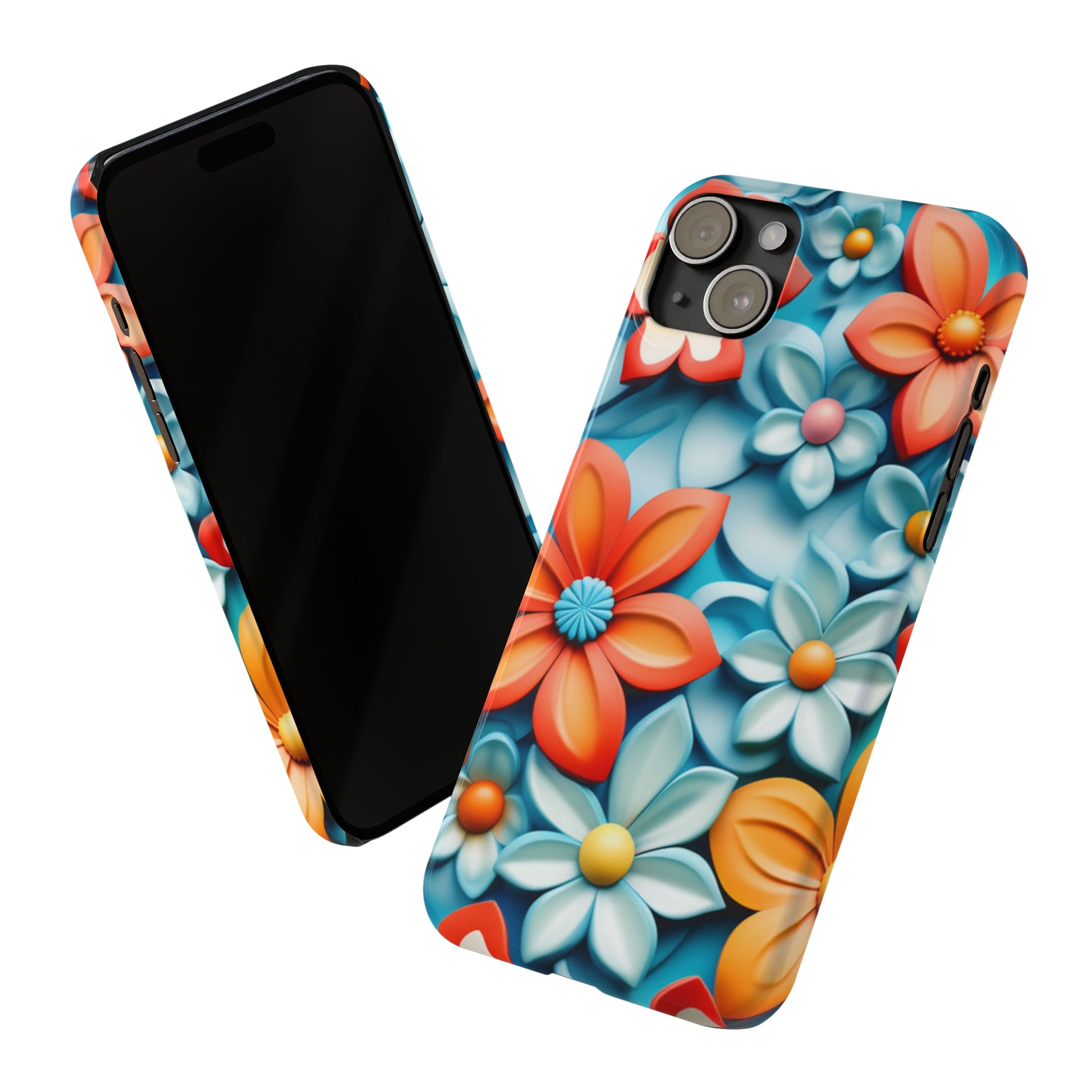 Flower Mural Slim Phone Case - Colorwink