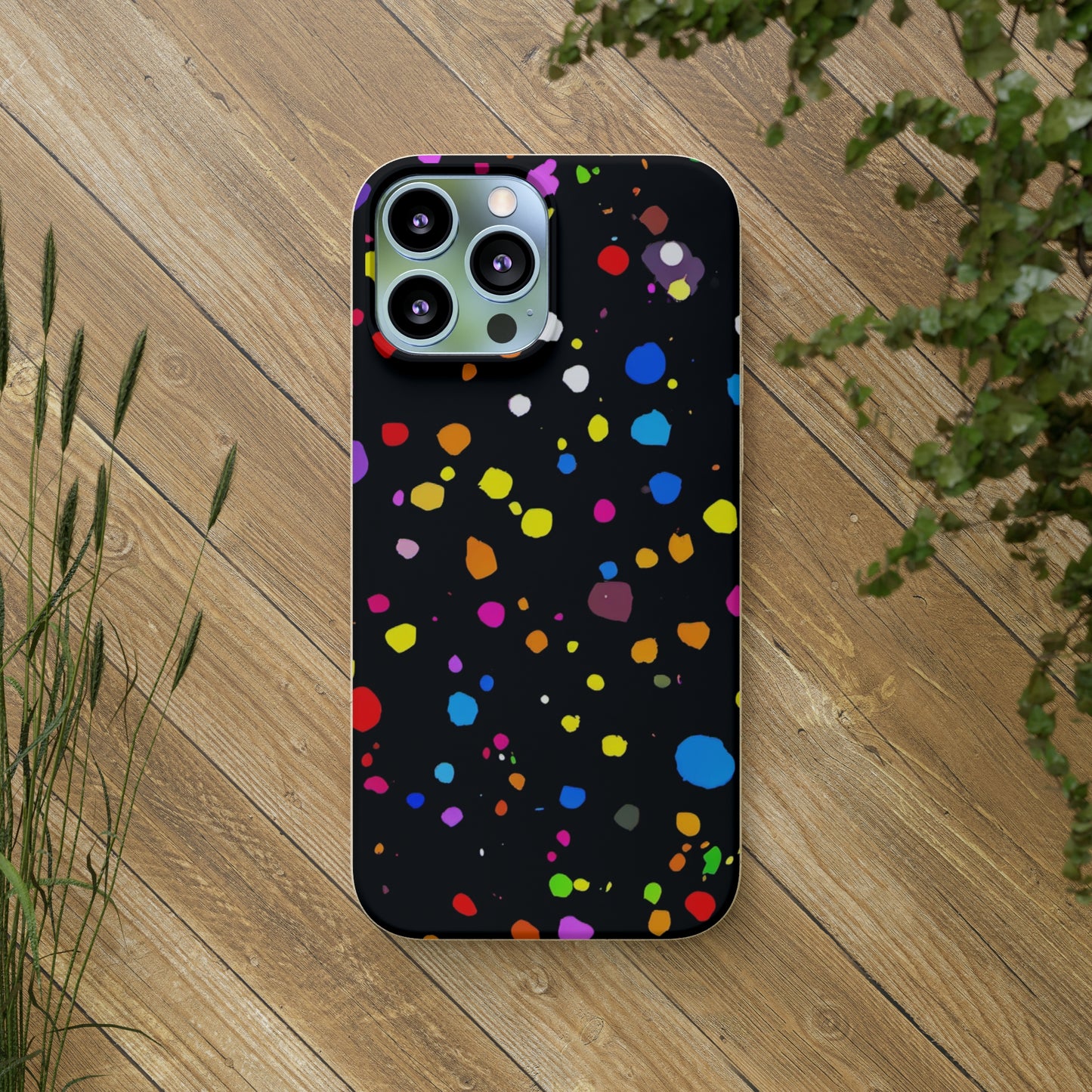 Colorful Dot Parade Biodegradable Case