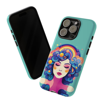 Blue Calm Lady Tough Case