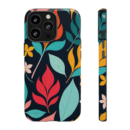 Red Leaf Design Pattern Tough Case