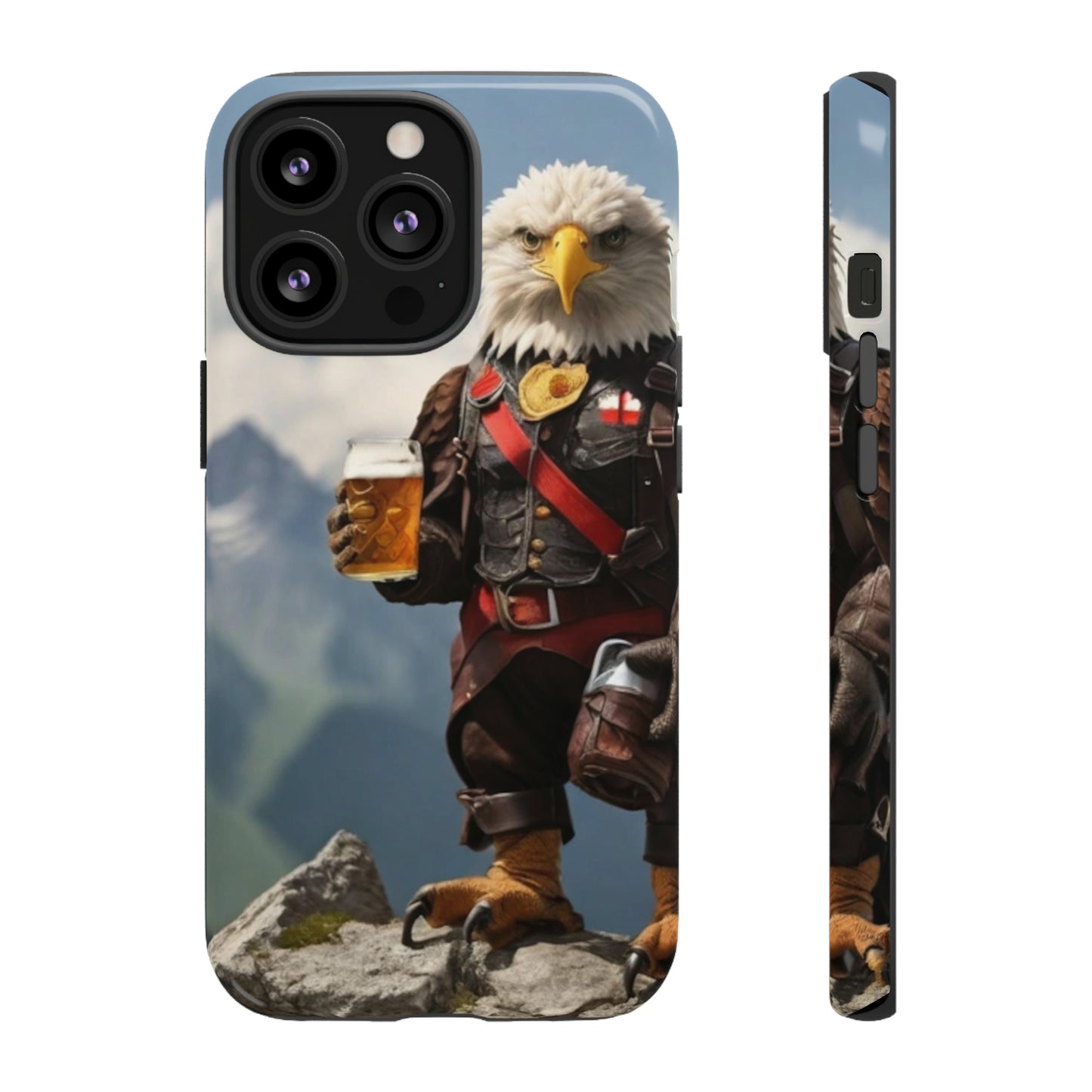 Eagle holding by a beer Tough Case