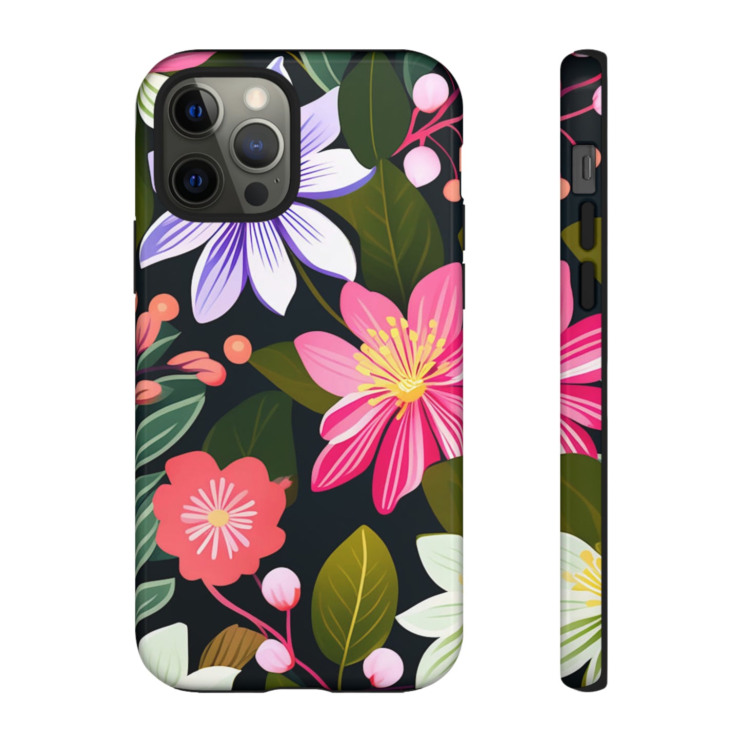 Pink Flower Pattern Tough Case