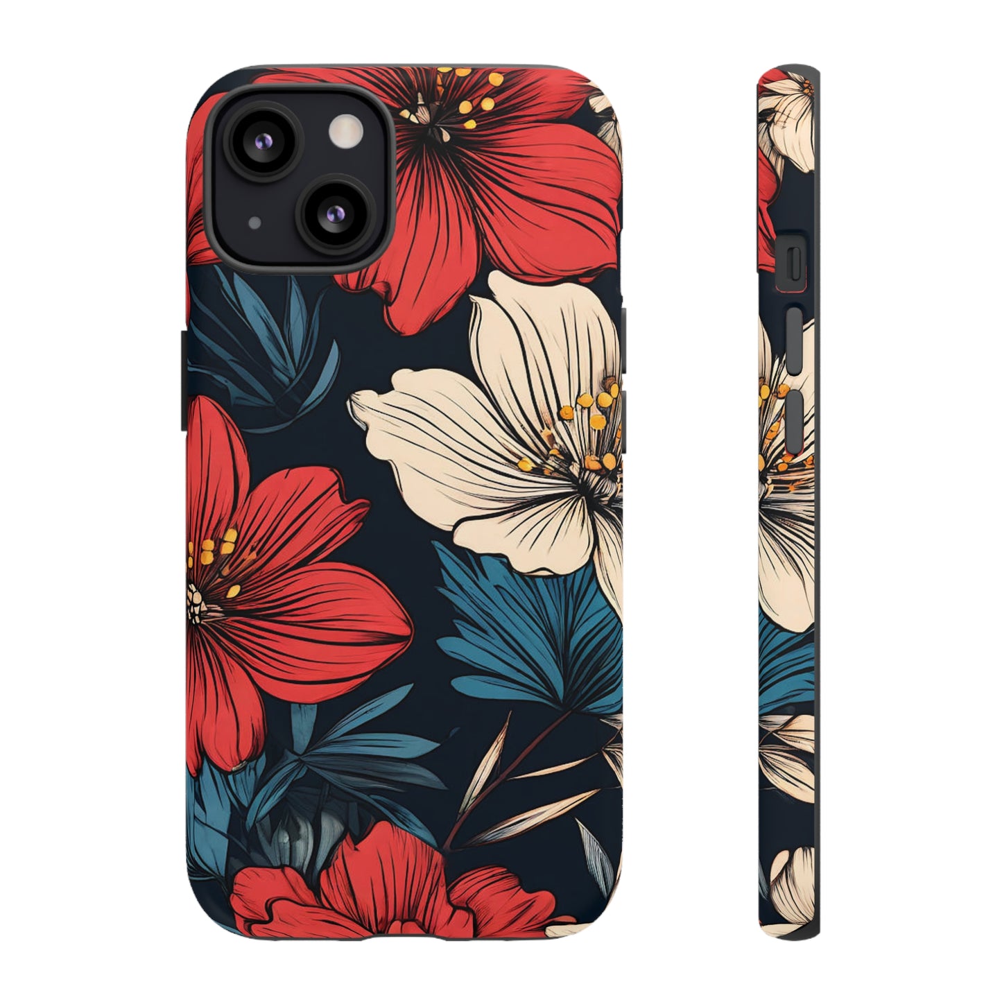 Two Flowers Tough Case