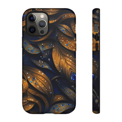 Golden Leaf Pattern Tough Case