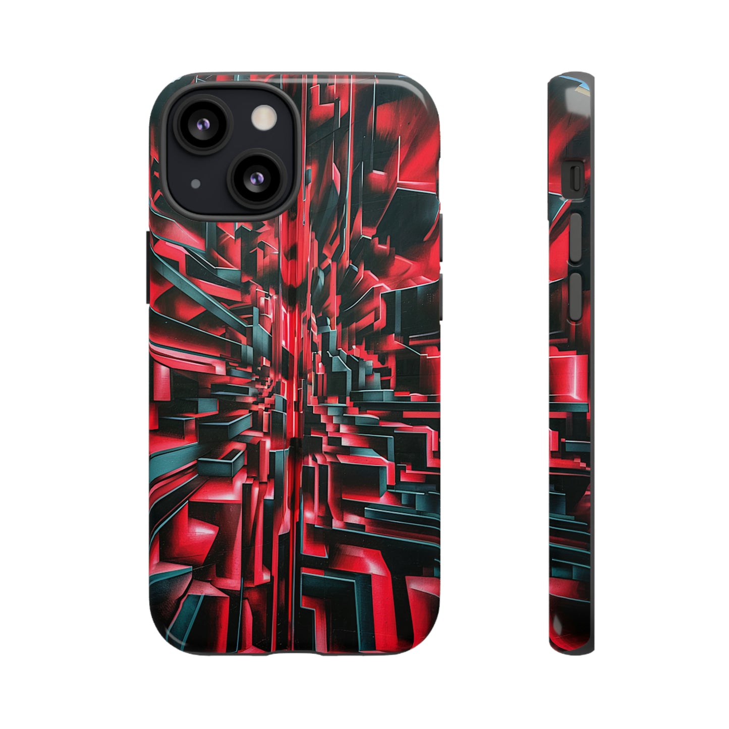 Red Illusion Art  Pattern Tough Case