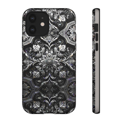 Monochrome Flowers Tough Case