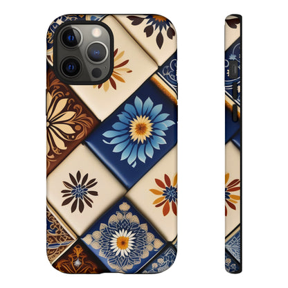 Floral Tiles Tough Case