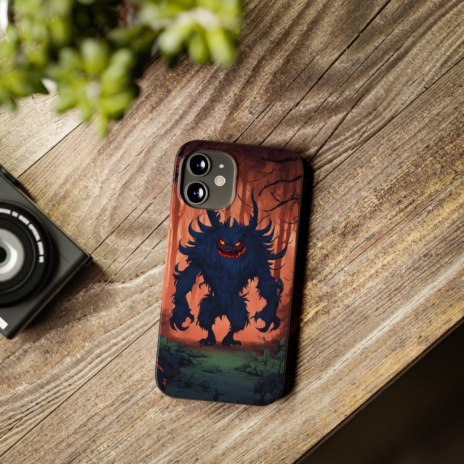 Terrifying Monster Slim Phone Case - Colorwink