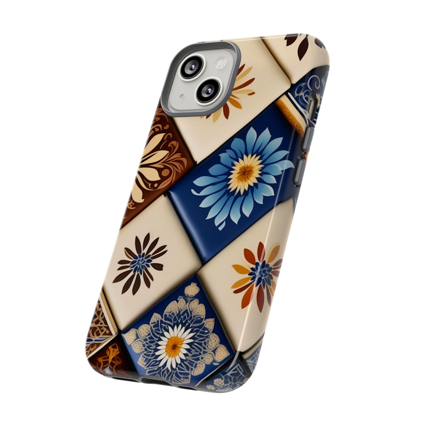 Floral Tiles Tough Case