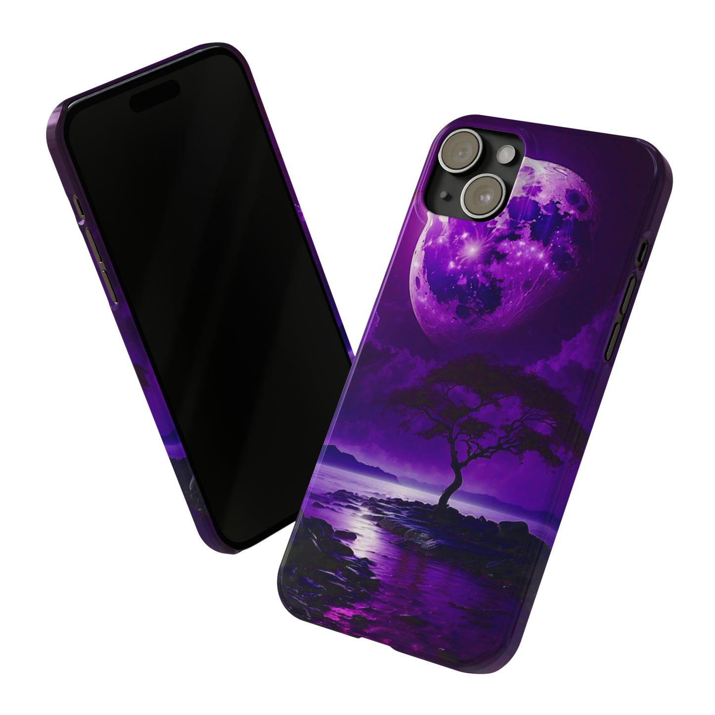 Violet Moon Slim Phone Case - Colorwink