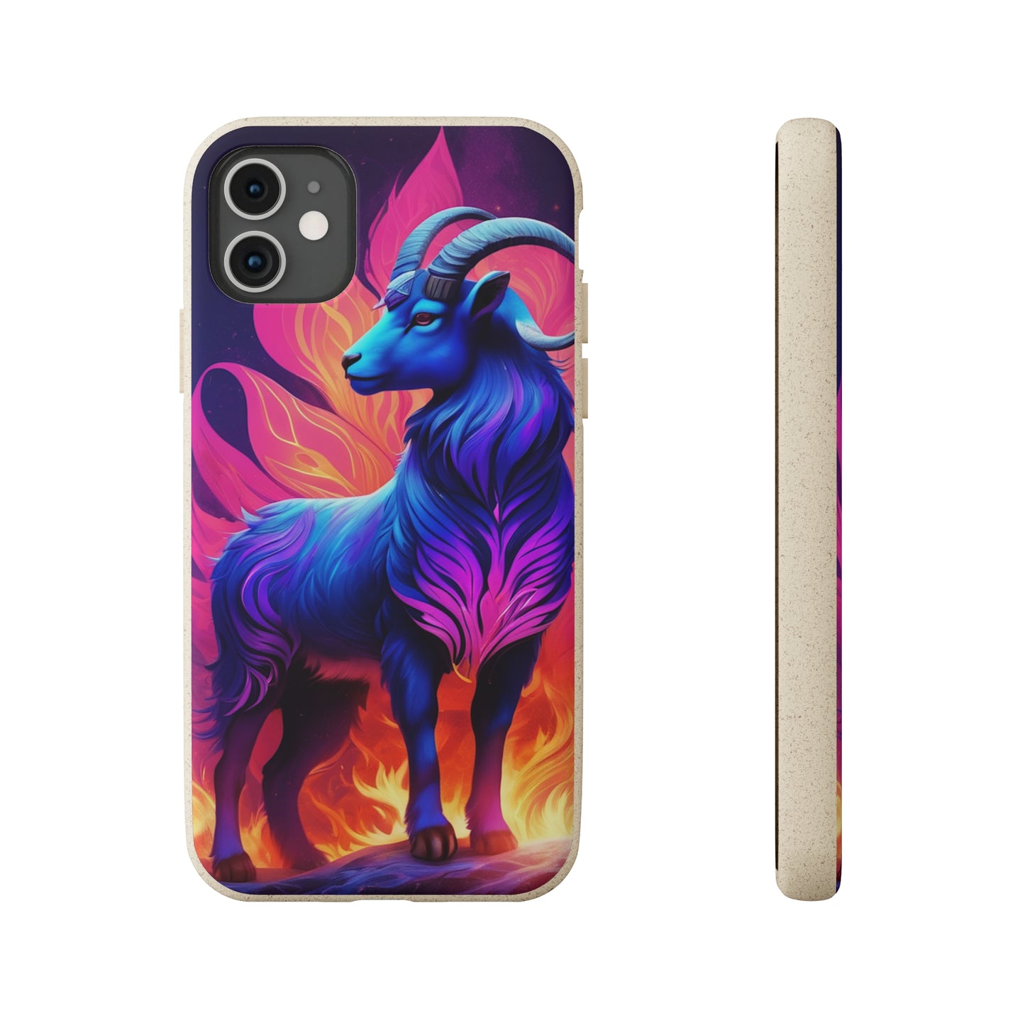 Pink Peculiar Goat Biodegradable Case